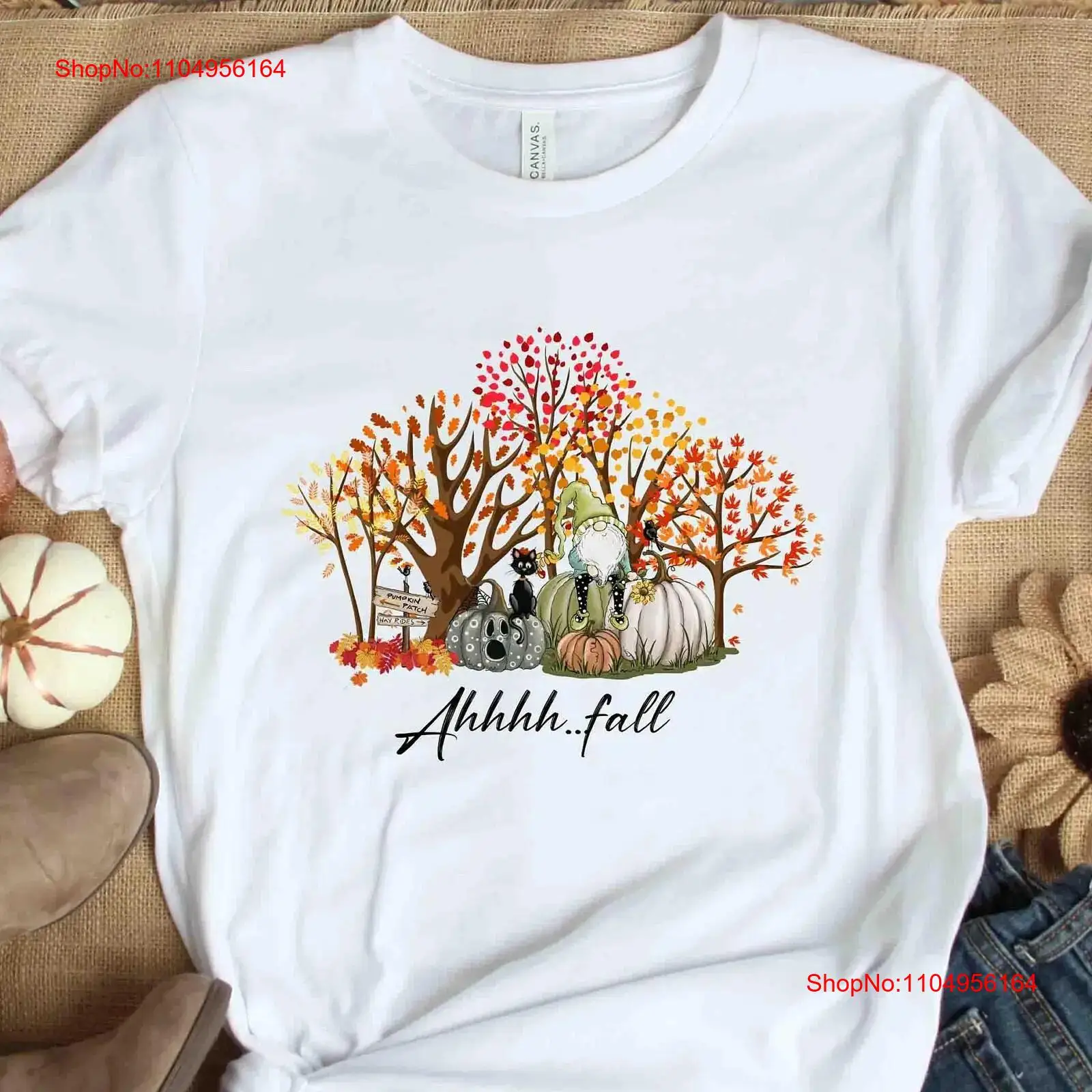 Vintage Vibes Fashion - Ahhh Осенняя футболка с тыквой для