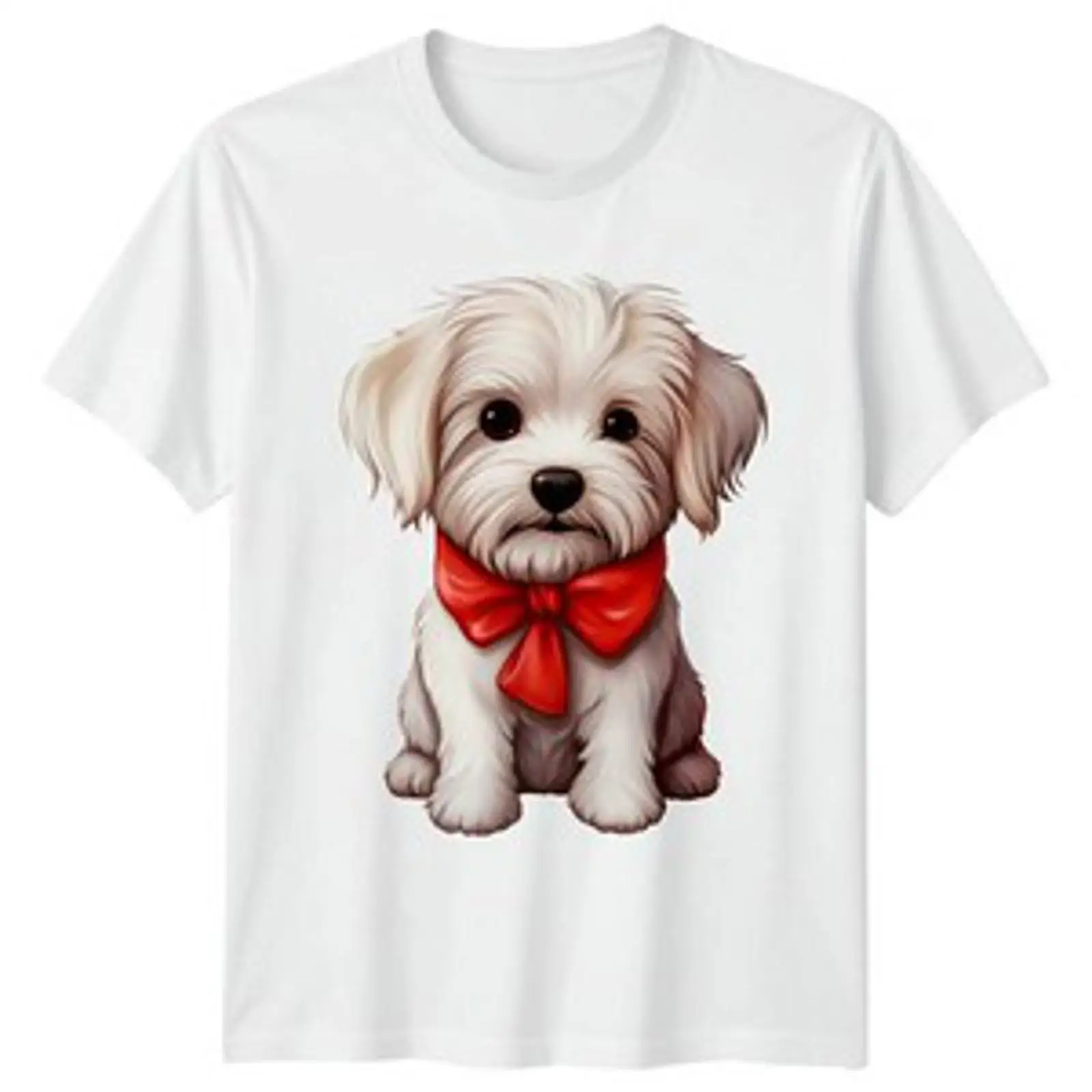 Vintage Fashion Herren - Футболка Malteser Hund Welpe Tiere для