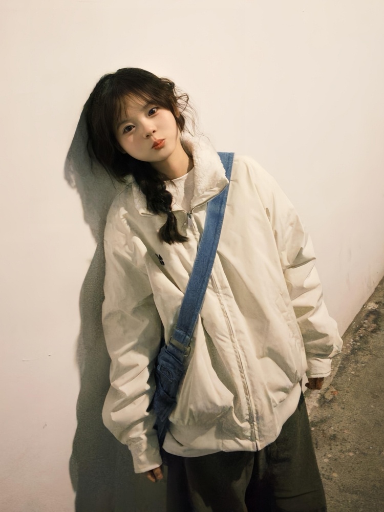 Varsity Jacket Wool - Куртка из овечьей шерсти, женская куртка-карго