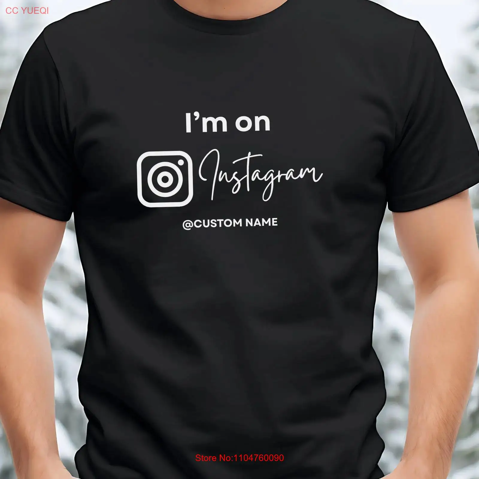 Vintage Fashion Instagram - Футболка Instagram с надписью «Я на