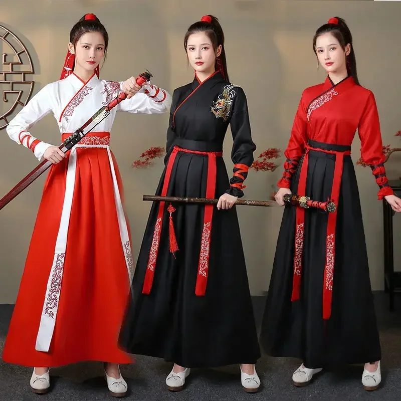 Vintage Fashion For Mens - Современный женский комплект Ханьфу: топ и