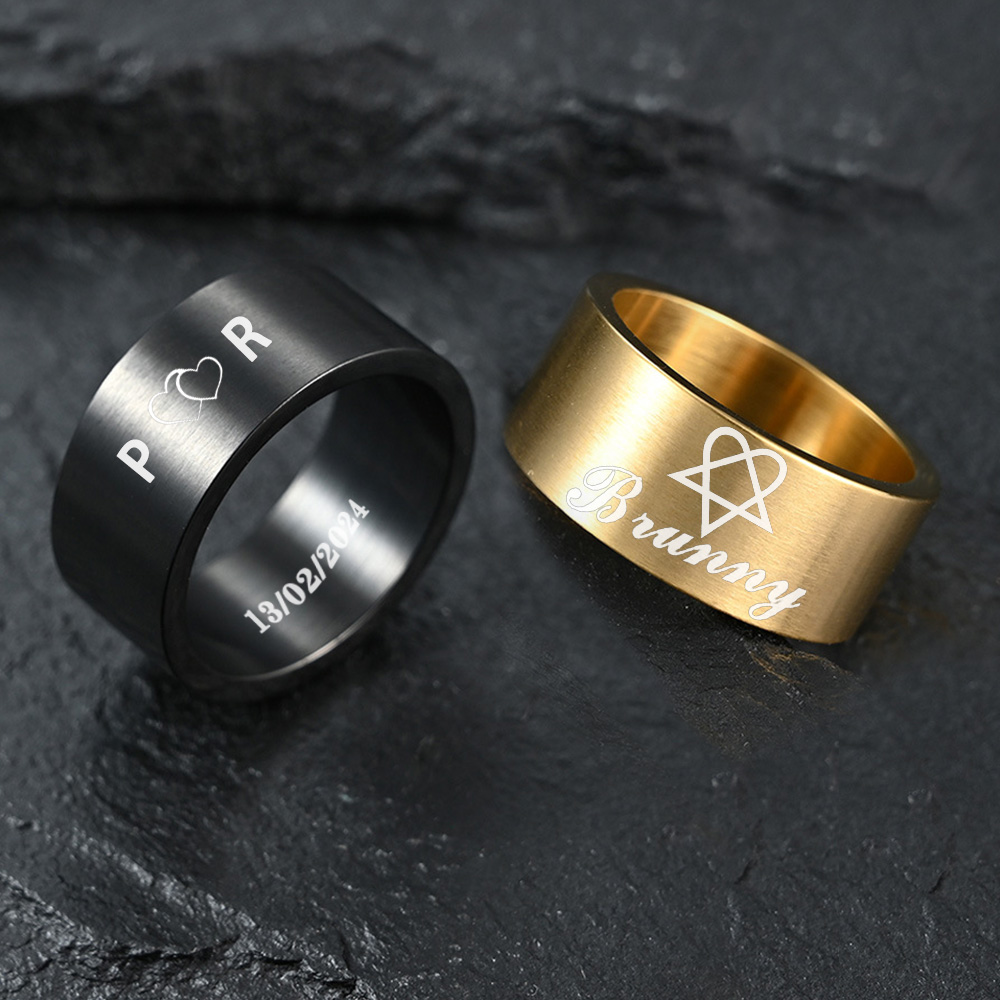 Vintage Fashion Rings For Women - Персонализированное кольцо из нержавеющей стали с