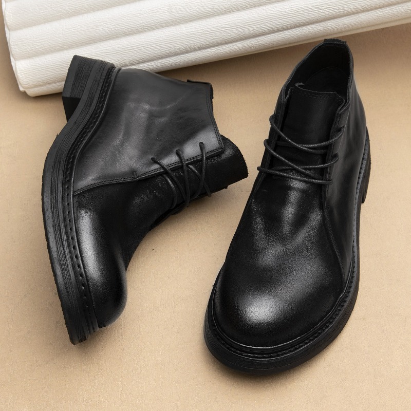 Vintage Fashion For Mens - Винтажные мужские ботинки из натуральной кожи,