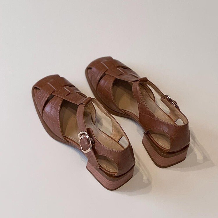Vintage Fashion Heels - Женские сандалии, новая летняя модная тканая