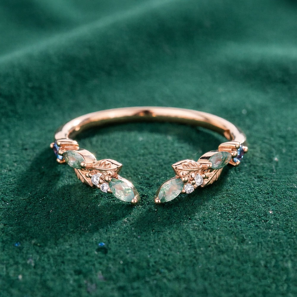 Vintage Fashion Rings For Women - Кольцо CxsJeremy из цельного розового золота