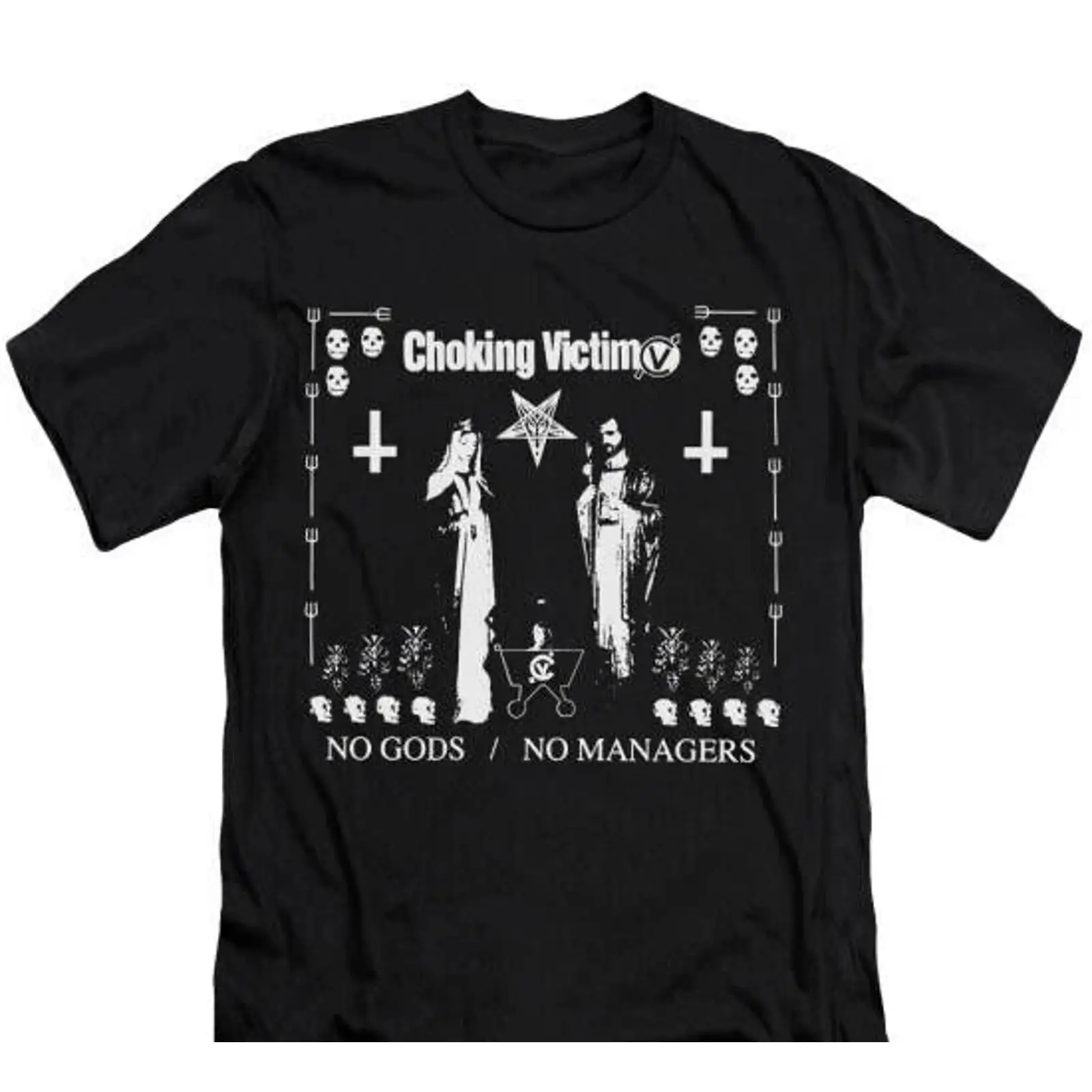 Vintage Fashion Victim - Футболка Choking Victim, мерч группы, музыкальная