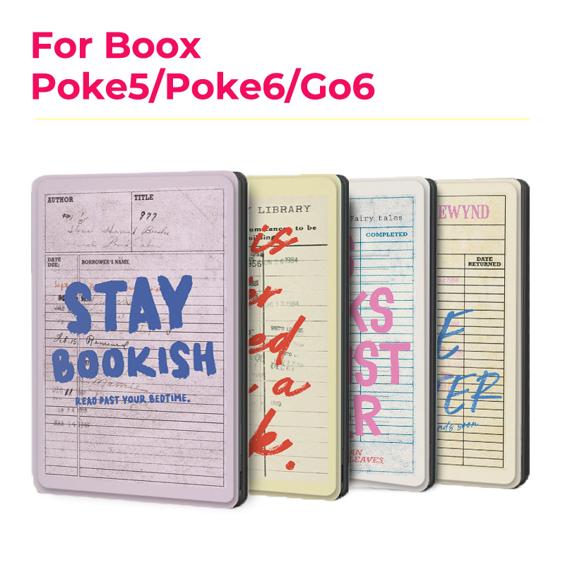 Vintage Fashion Library - Магнитный чехол Murmelo для Boox Go6