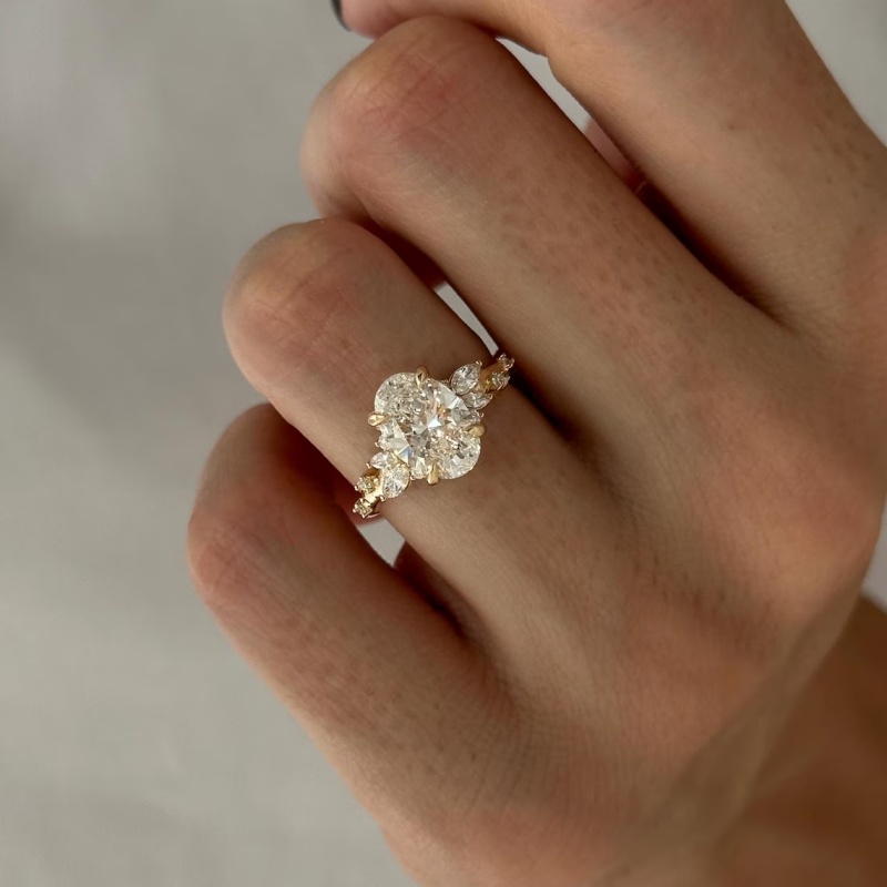 Vintage Fashion Rings For Women - CxsJeremy IGI EF VS-VVS Обручальное кольцо