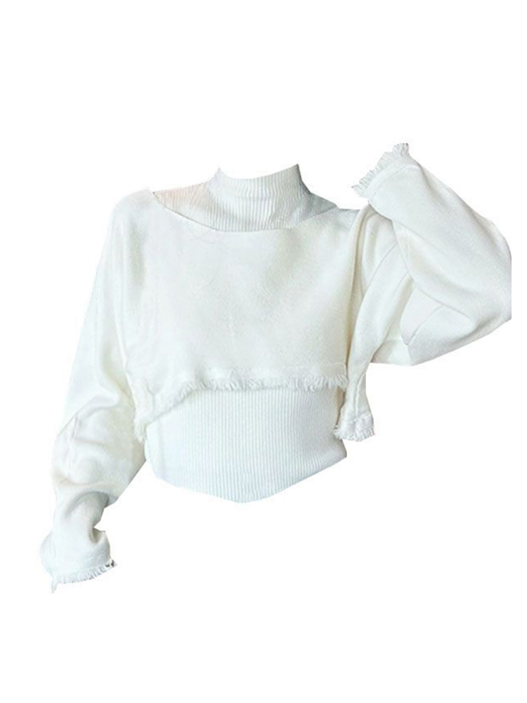 Turtleneck Knit 90S - Женский зеленый пуловер, вязаный свитер Harajuku
