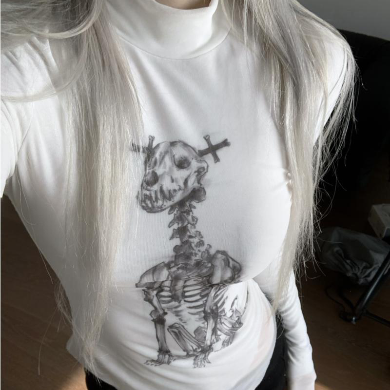 Готическая тонкая водолазка с  – обзор и цена Turtleneck Knit 90S