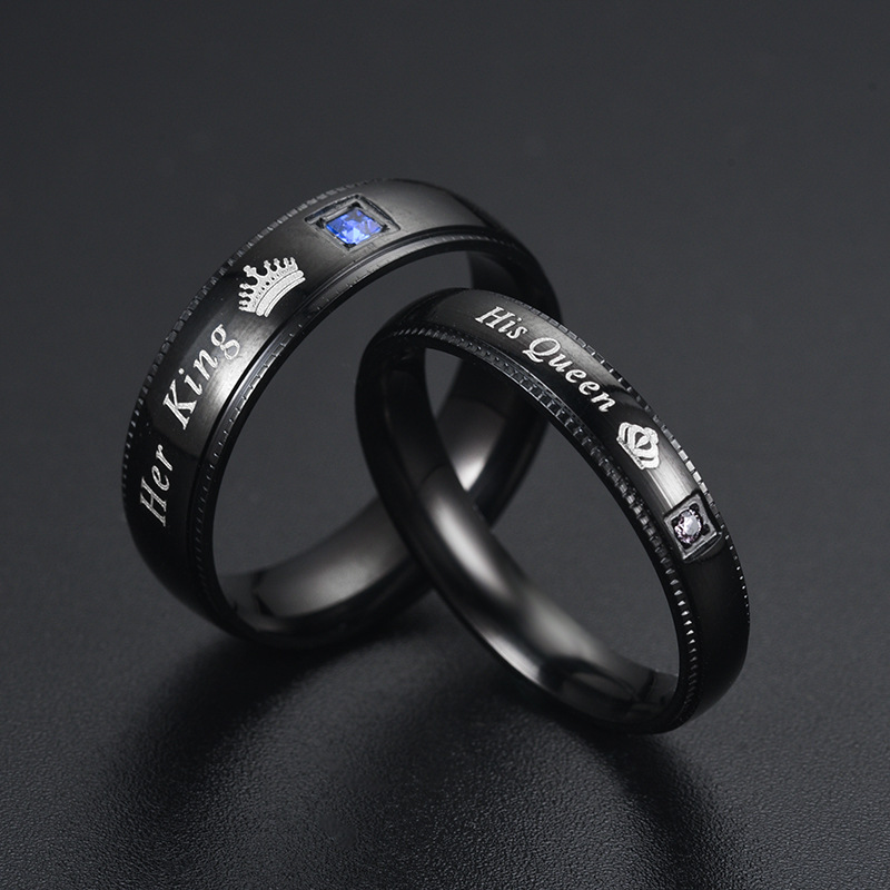 Простое парное кольцо из титан – обзор и цена Vintage Fashion Rings For Women