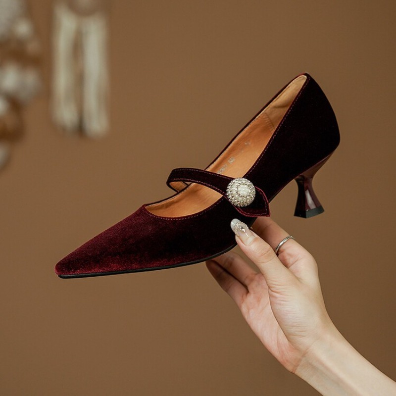Винно-красные туфли Мэри Джейн – обзор и цена Vintage Fashion Heels