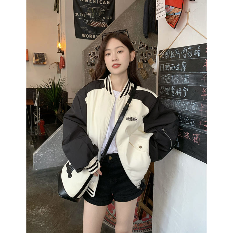 Женская весенняя бейсбольная к – обзор и цена Varsity Jacket Wool