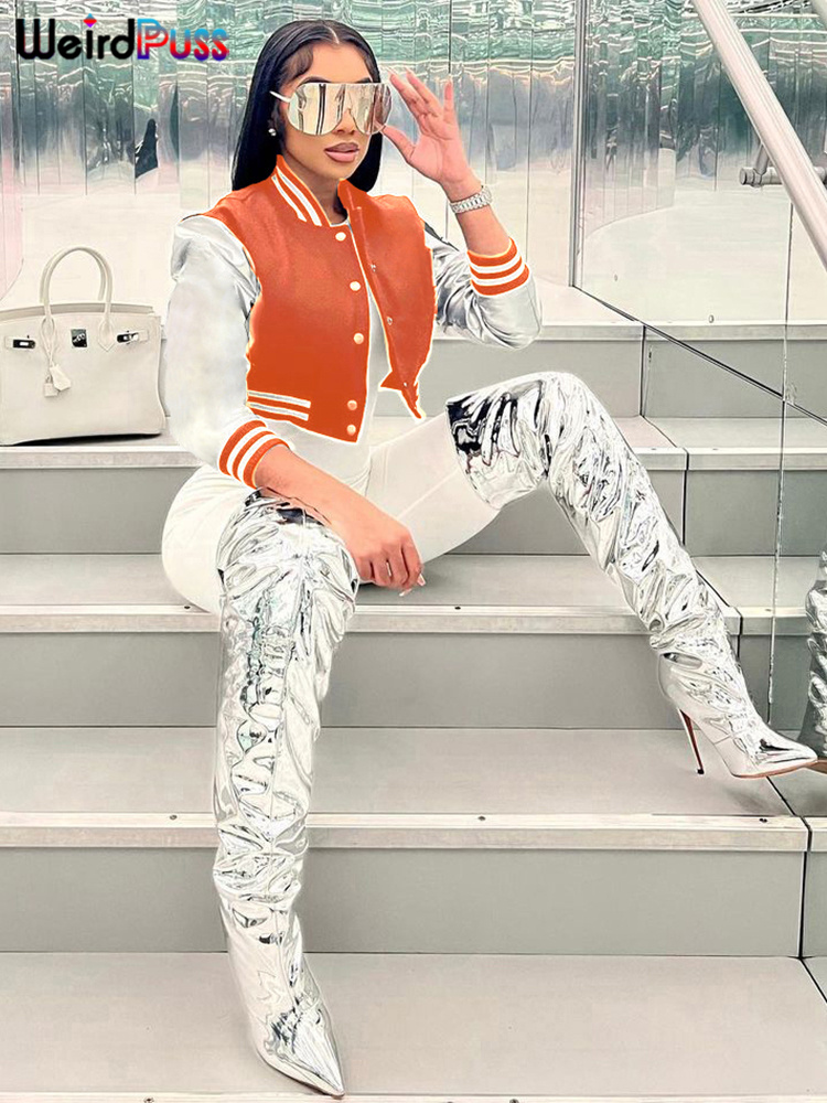 Короткая куртка Weird Puss с п – обзор и цена Varsity Jacket Wool