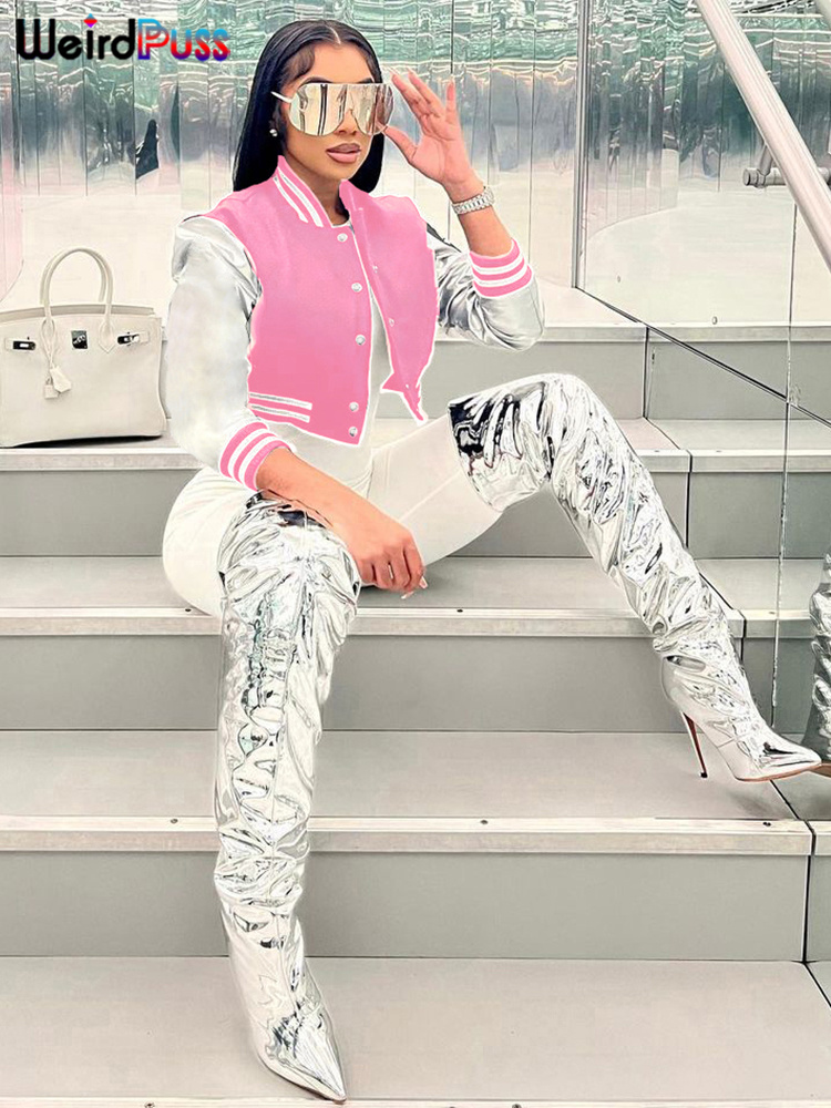 Короткая куртка Weird Puss с п – обзор и цена Varsity Jacket Wool