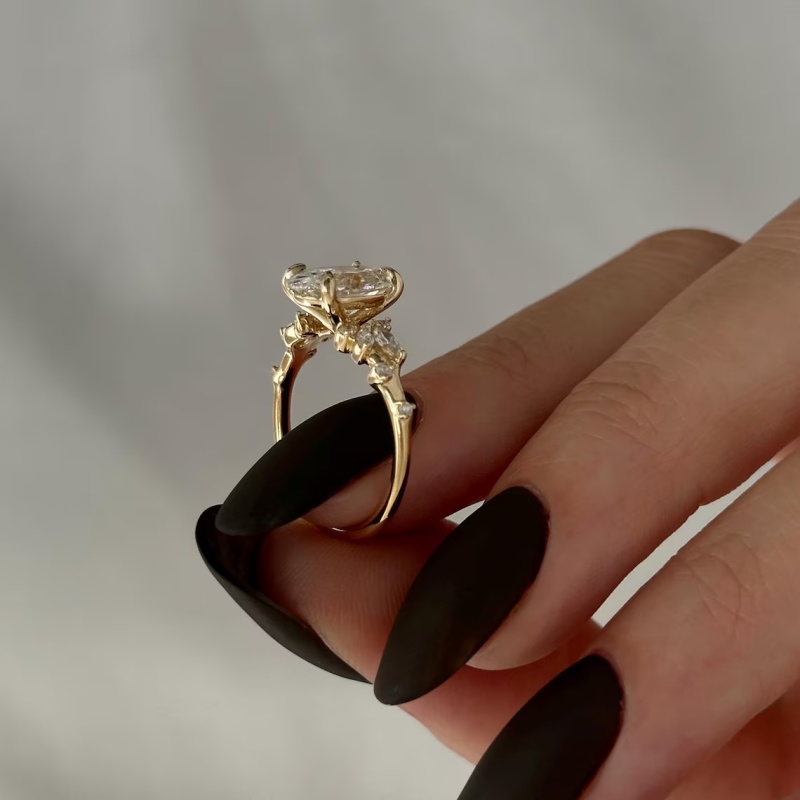 CxsJeremy IGI EF VS-VVS Обруча – обзор и цена Vintage Fashion Rings For Women